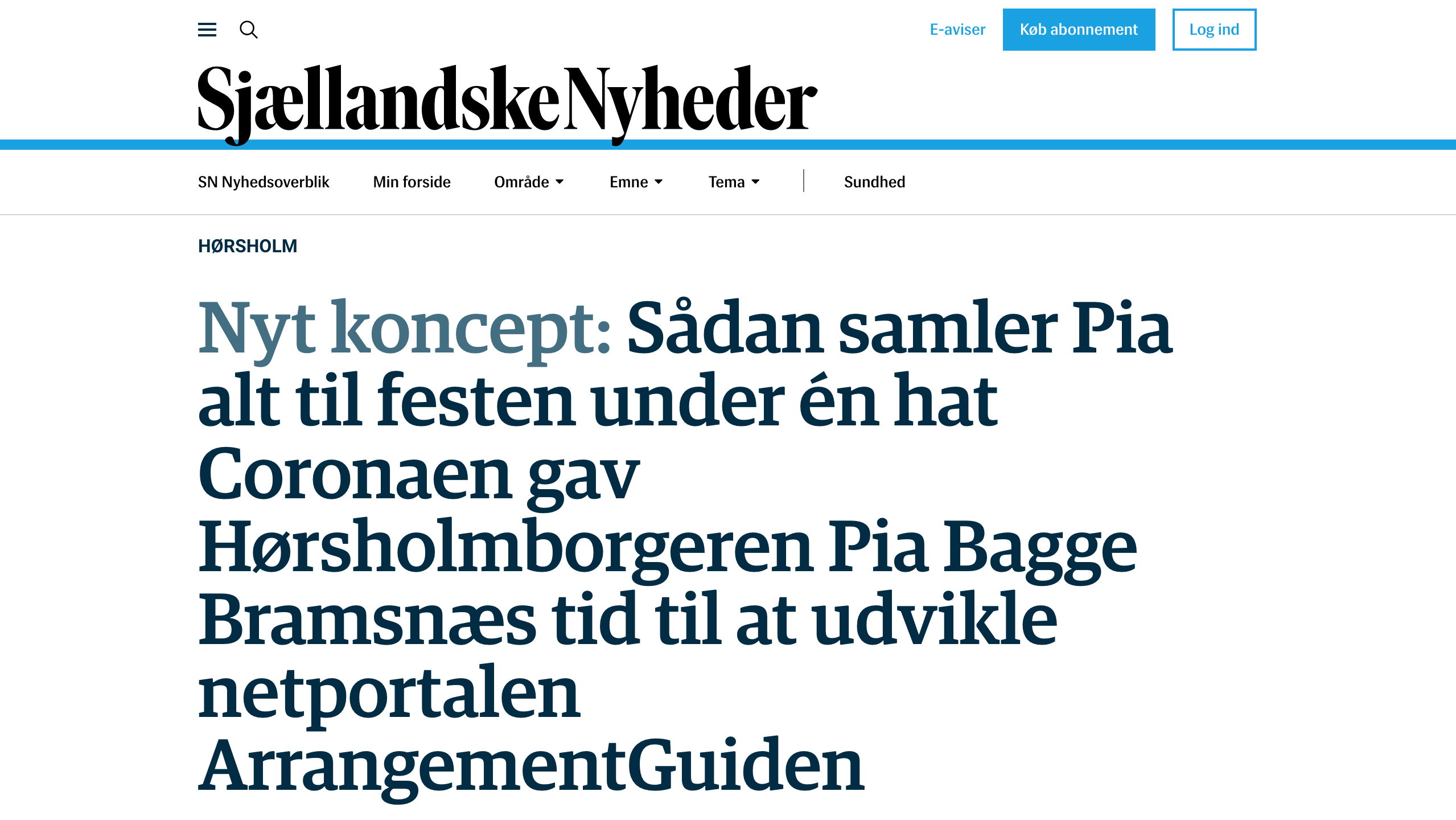Artikel fra Sjællandske nyheder